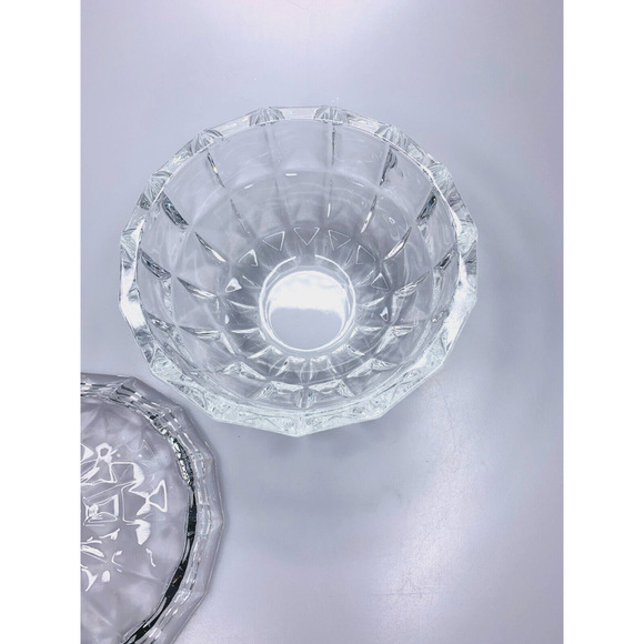Comsaf Large Clear Glass Candy Dish with Lid - Picture 3 of 6